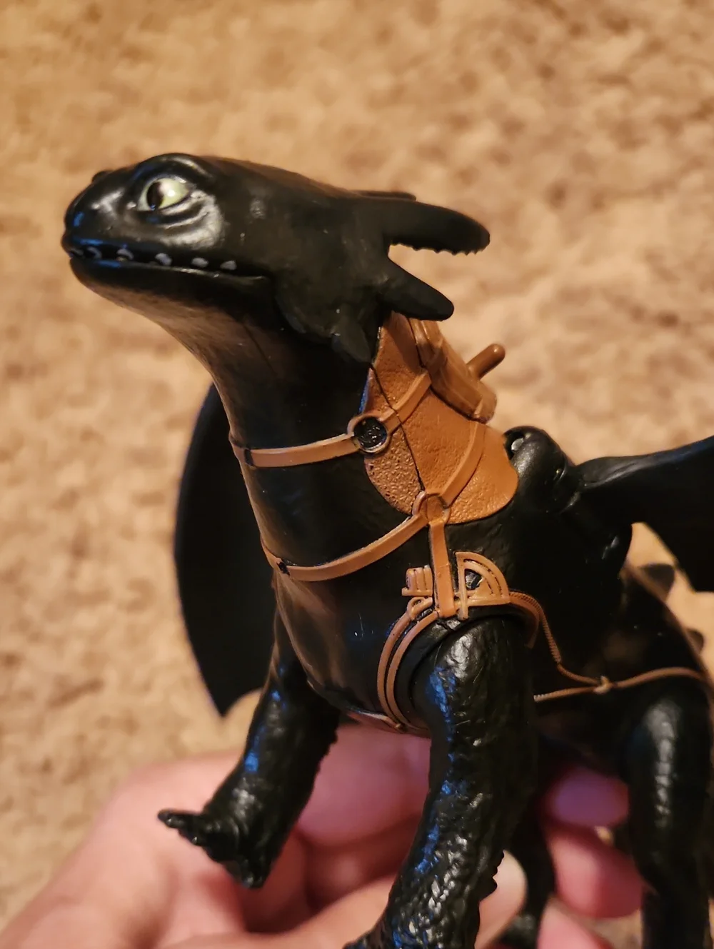 Toothless How To Train Your Dragon Black and Brown Dragon Figure Toy